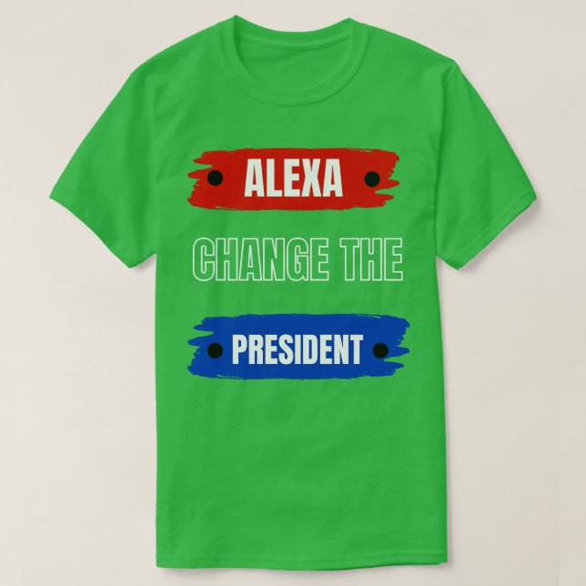 Camiseta alexa muda presidente (Frente do Design)