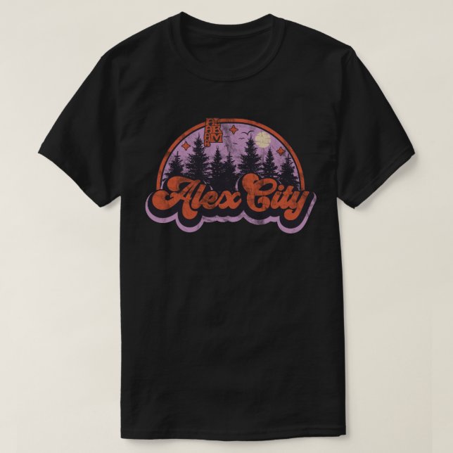 Camiseta Alexander City (cidade de alex), Alabama (Frente do Design)