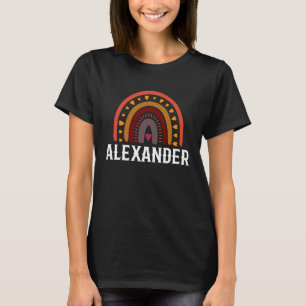 Camiseta Alexander Colorful Rainbow homem rapaz ideia do no