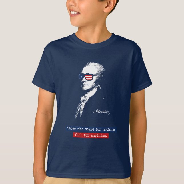 Camiseta Alexander Hamilton aqueles que representam nada (Frente)