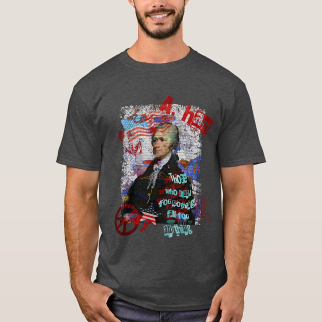 Camiseta Alexander Hamilton aqueles que representam nada a (Frente)