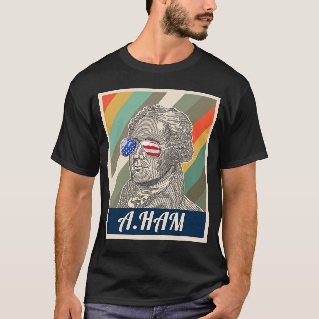 Camiseta Alexander Hamilton História Americana (Frente)