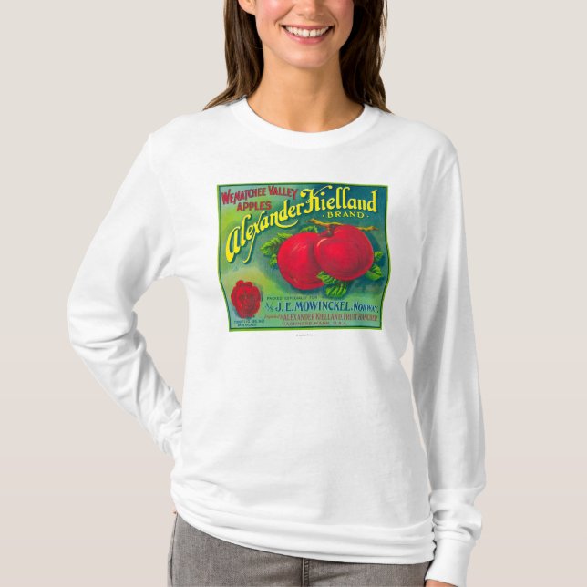 Camiseta Alexander Kielland Apple etiqueta - a caxemira, WA (Frente)