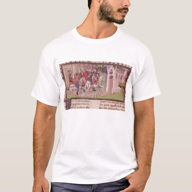 Camiseta Alexander o grande Macedon saindo (Frente)