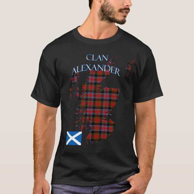 Camiseta Alexander Scottish Clan Tartan Scotland (Frente)