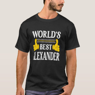 Camiseta Alexander Surname Family Sobrenome World's Best Al