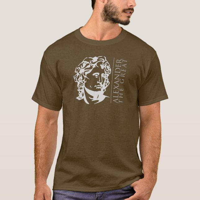 Camiseta Alexander The Great - Minimalist Historical (Frente)