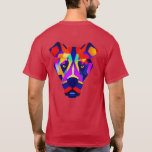 Camiseta Alexander's Dog men cardinal red shirt back<br><div class="desc">Alexander's Dog T-shirts are for dog owners and breeders,  other dig lovers,  and modern art lovers. Alexander's Dog is Steamy Raimon original art.</div>