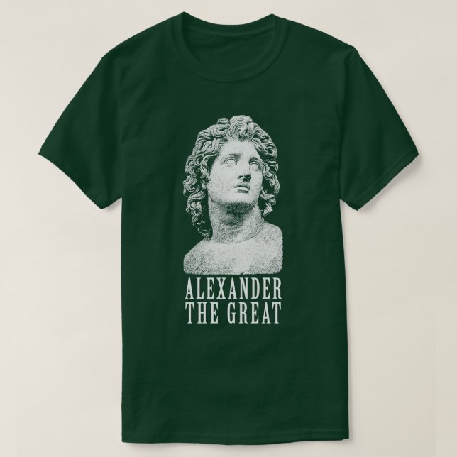 Camiseta Alexandre, o Excelente da Grécia Antiga da Macedôn (Frente do Design)