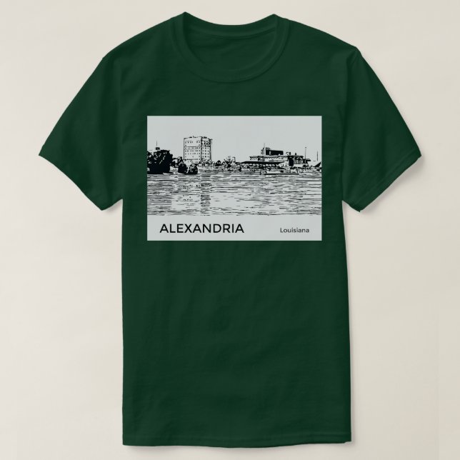 Camiseta Alexandria Louisiana TShirt (Frente do Design)