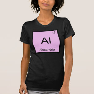 Camiseta Alexandria Name Chemistry Elemento de Mesa Periód