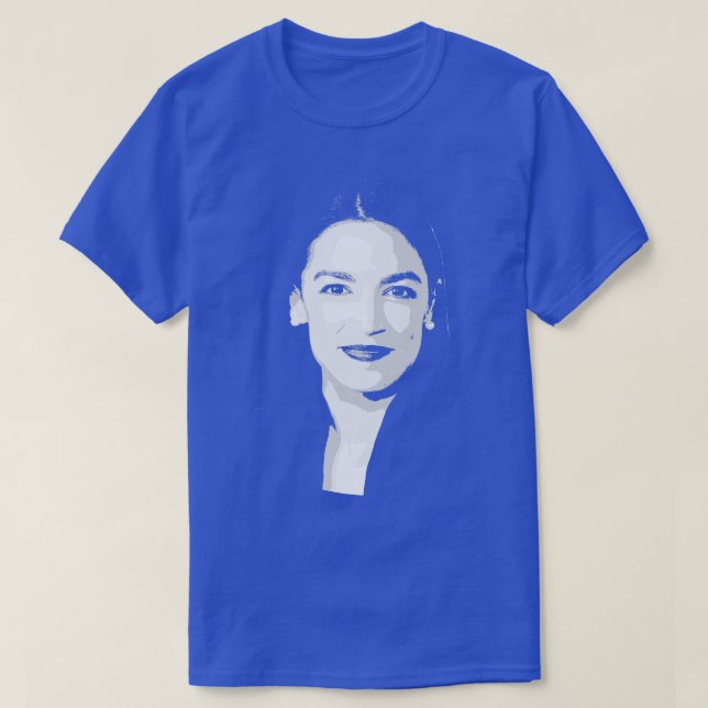 Camiseta Alexandria Ocasio Cortez, AOC (Frente do Design)