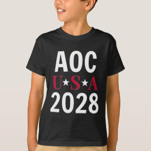 Camiseta Alexandria Ocasio Cortez Hoodie Aoc 2028 Hooded Sw