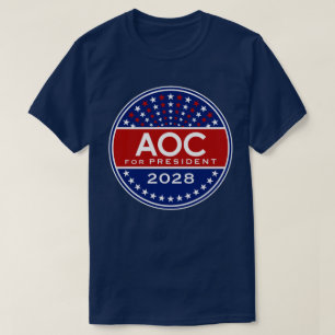 Camiseta Alexandria Ocasio-Cortez para Presidente 2028