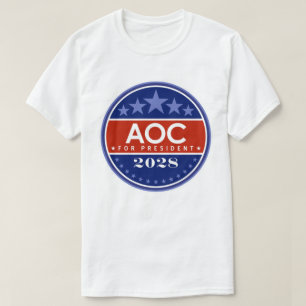 Camiseta Alexandria Ocasio-Cortez para Presidente 2028