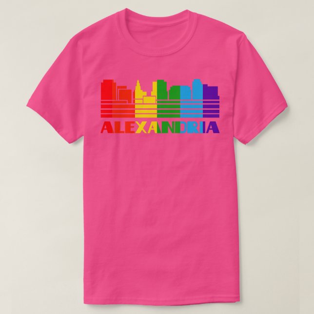Camiseta Alexandria Pride Alexandria Gift LGBT Supo LGBTQ (Frente do Design)