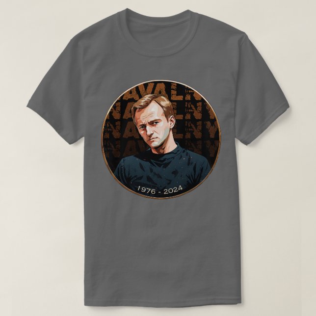 Camiseta Alexei Navalny 1976 2024 RIP (Frente do Design)