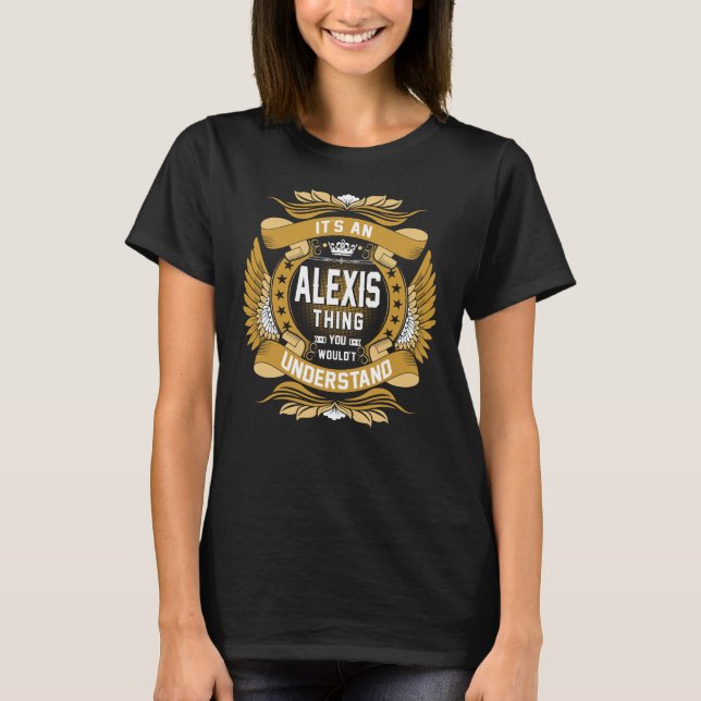 Camiseta ALEXIS Name, ALEXIS Family Name crest (Frente)