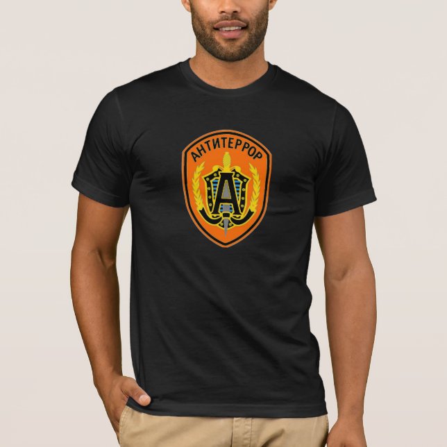 Camiseta Alfa da equipe de Spetsnaz do russo (Frente)