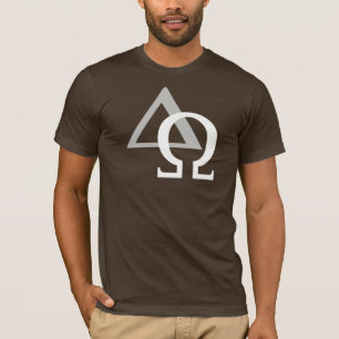 Camiseta Alfa & Ómega 3 Cinzento Branco TRANS PNG