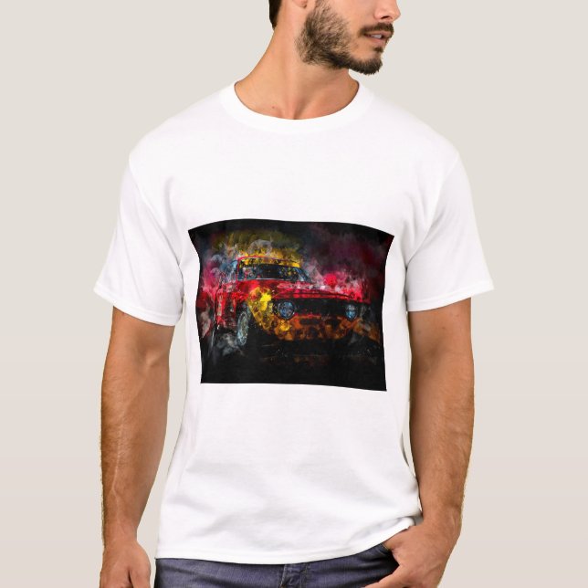 Camiseta Alfa Romeo Giulia 1600 GTA Night (Frente)