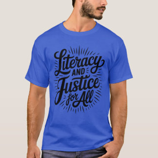 Camiseta Alfabetização E Justiça Para Todos Pare De Proibir