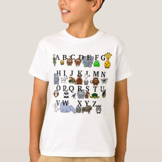 Camiseta Alfabeto animal