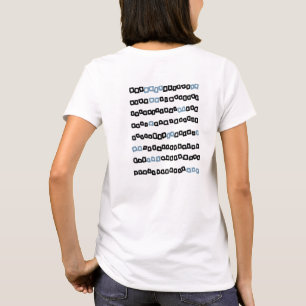 Camiseta alfabeto coreano T-shirts femininas