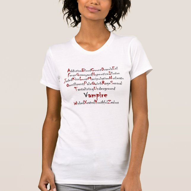 Camiseta Alfabeto do vampiro (Frente)