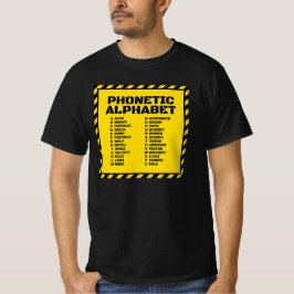 Camiseta Alfabeto Fonético – Alfa a Zulu