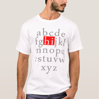 Camiseta Alfabeto HI