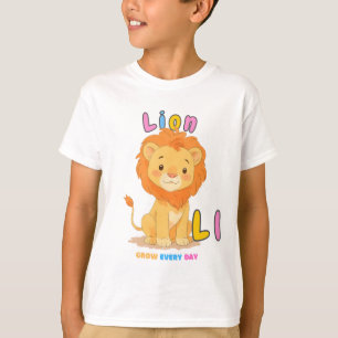 Camiseta Alfabeto “L é para Leão” – Cresça Todos o