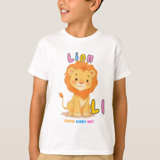 Camiseta Alfabeto “L é para Leão” – Cresça Todos o
