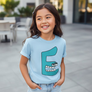Camiseta Alfabeto Letra E