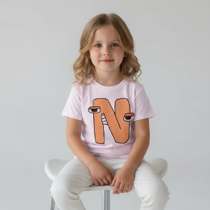 Camiseta Alfabeto Letra N