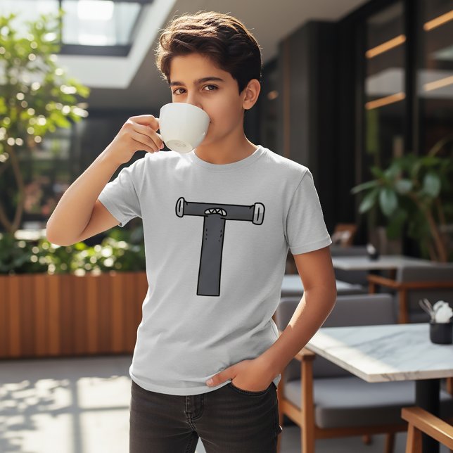 Camiseta Alfabeto Letra T (Criador carregado)