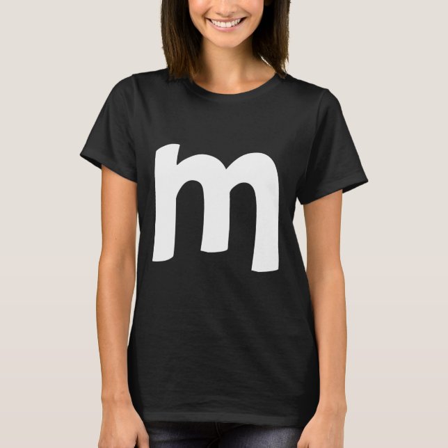Camiseta Alfabeto Minúscula m (Frente)