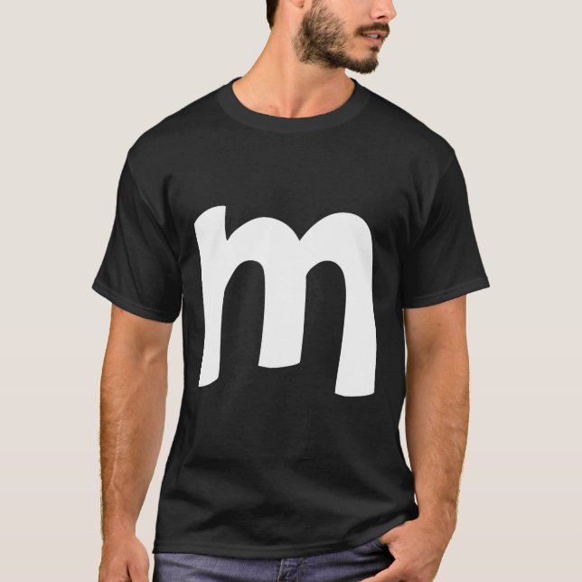 Camiseta Alfabeto Minúscula m (Frente)