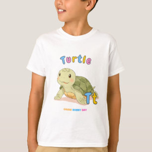 Camiseta Alfabeto “T é para Tartaruga” – Cresça To