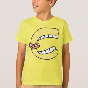 Camiseta alfabeto T-Shirt - Letra C