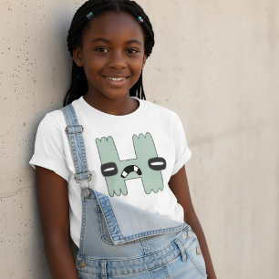 Camiseta alfabeto T-Shirt - Letra H
