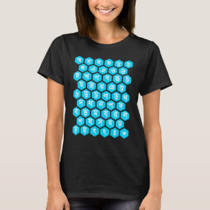 Camiseta Alfabetos Bangla Arco-íris Letras Aprendendo Benga