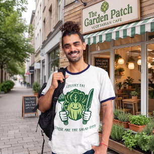 Camiseta Alface Comendo, Estes São Os Dias Da Salada