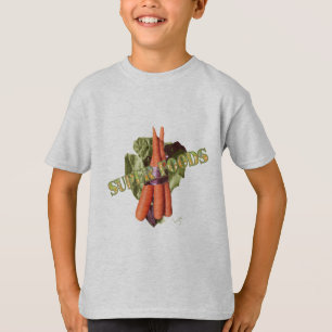 Camiseta Alface das cenouras da Super-Comida do vegetariano