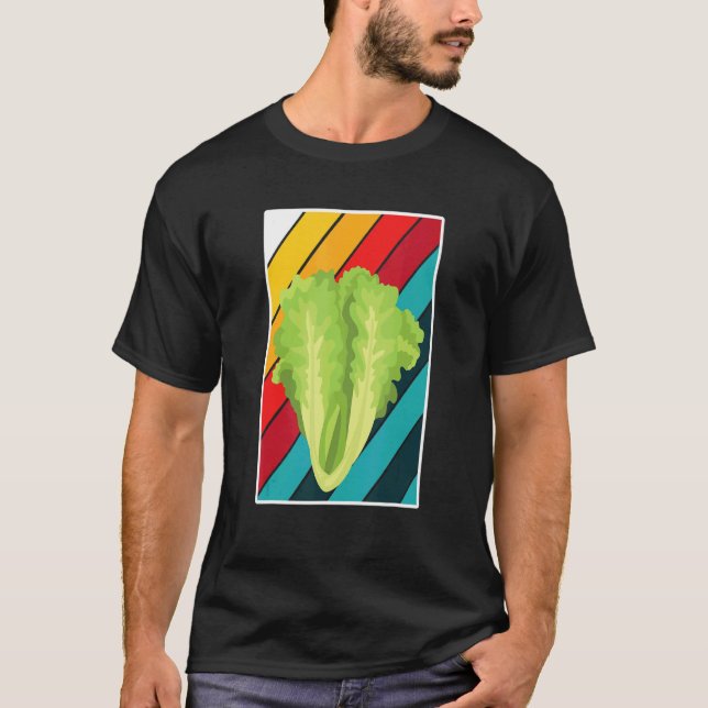 Camiseta Alface Incrível Adorava Jardinagem de Comida Vegan (Frente)
