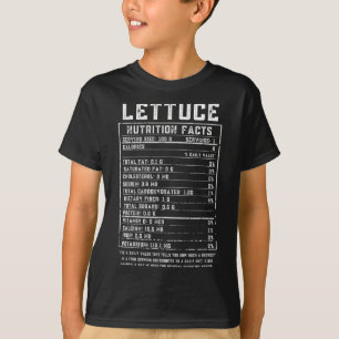 Camiseta Alface Nutrition Facts Graças a Comida Hallowee