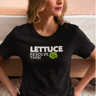 Camiseta Alface Resolve Isto! Funny Vegan