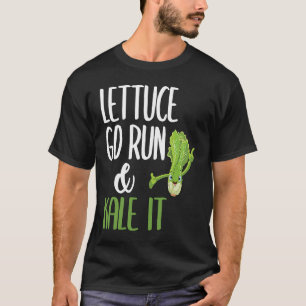 Camiseta Alface Vai Correr E Vai Matá-Lo Engraçado, Vege.