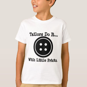 Camiseta Alfaiates fazem isso... com pequenos pontos.