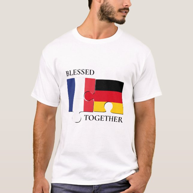 Camiseta Alfândega FRANÇA ALEMANHA Abençoada (Frente)